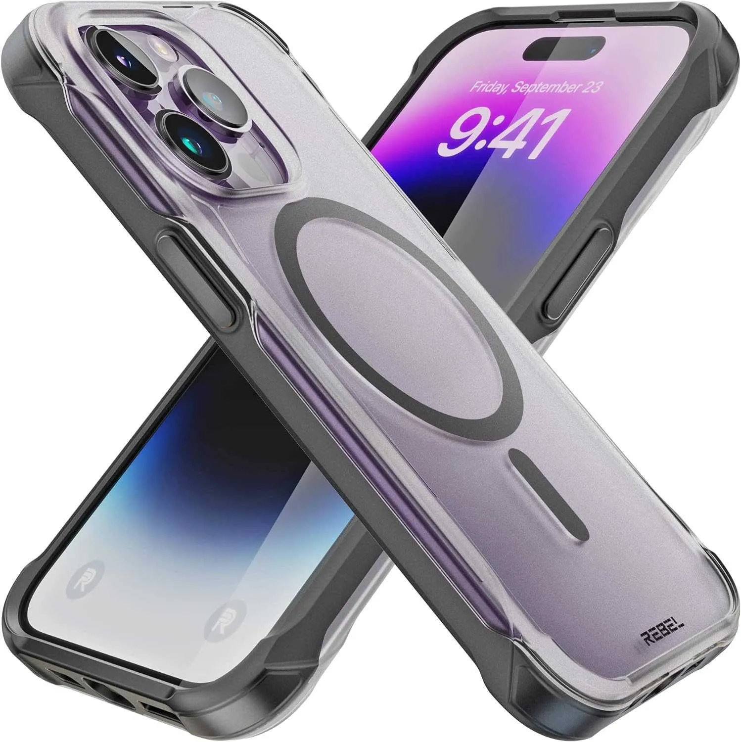Designer Telefon Case iPhone 14 Pro Case 2-w-1 Anti-Drop i Anti-Shock Cell Phone Case Soft Shell 6DSUW