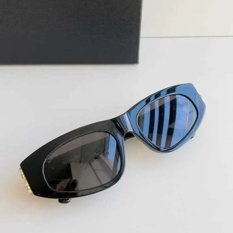 2023 Fashion Designer New Sunglasses Bai Jingting Same cat's eye butterfly shaped Personality glasses resistant sunshade