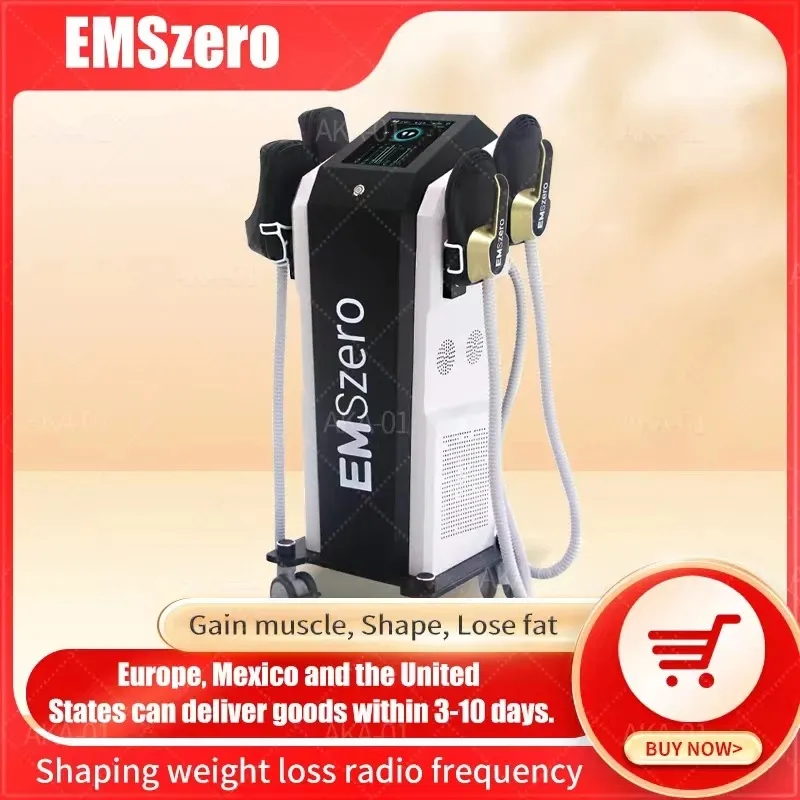 RF Equipment Newest Update Neo DLS-emslim NEO 14 Tesla EMSzero Machine with 4 Pcs NEO Handles With Pelvic Stimulation Pads Optional