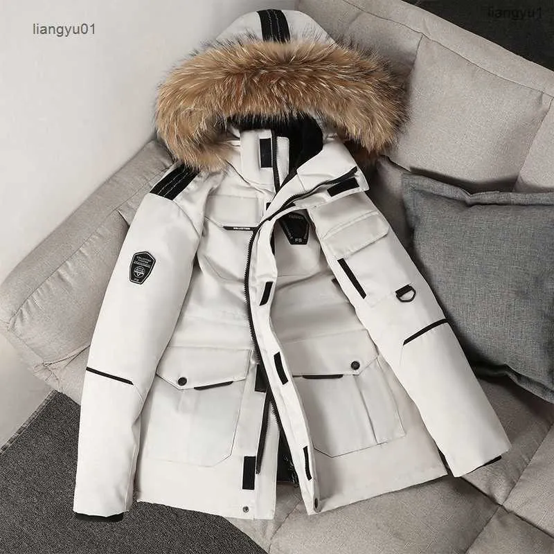 Kanadyjska projektant gęsej kurtka popularna jesienią i zimą dla mężczyzn kobiet na świeżym powietrzu wiatroodpornym kołnierzem śnieżnym wilkiem długi RRCT