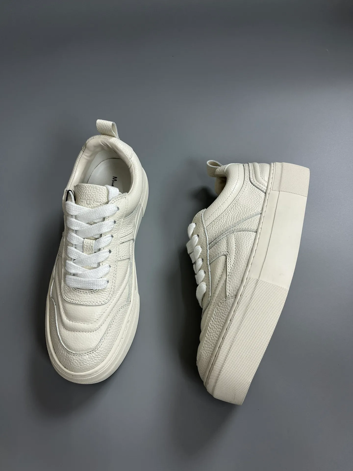 Chaussures Femme Massimo Dutti Baskets En Cuir Avec Pi ces Baskets En Cuir V ritable Bo te D origine 35 40