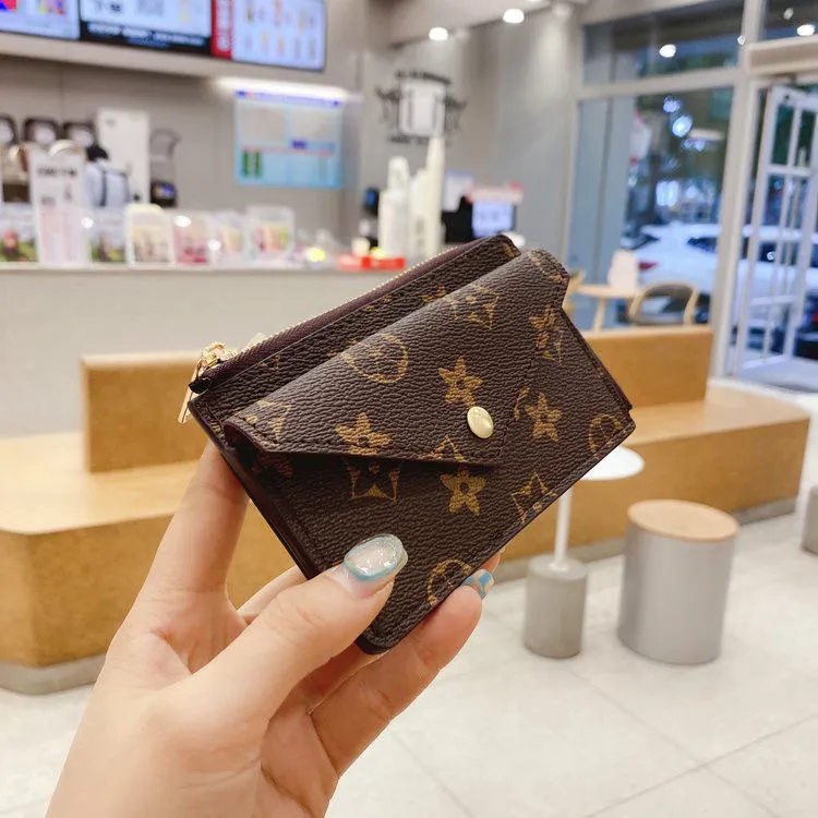 Luxury Designer key coin purse M62650 Womens classic Graphite wallet bag card holder case passport key pouch wristlets mens keychain zipper pocket