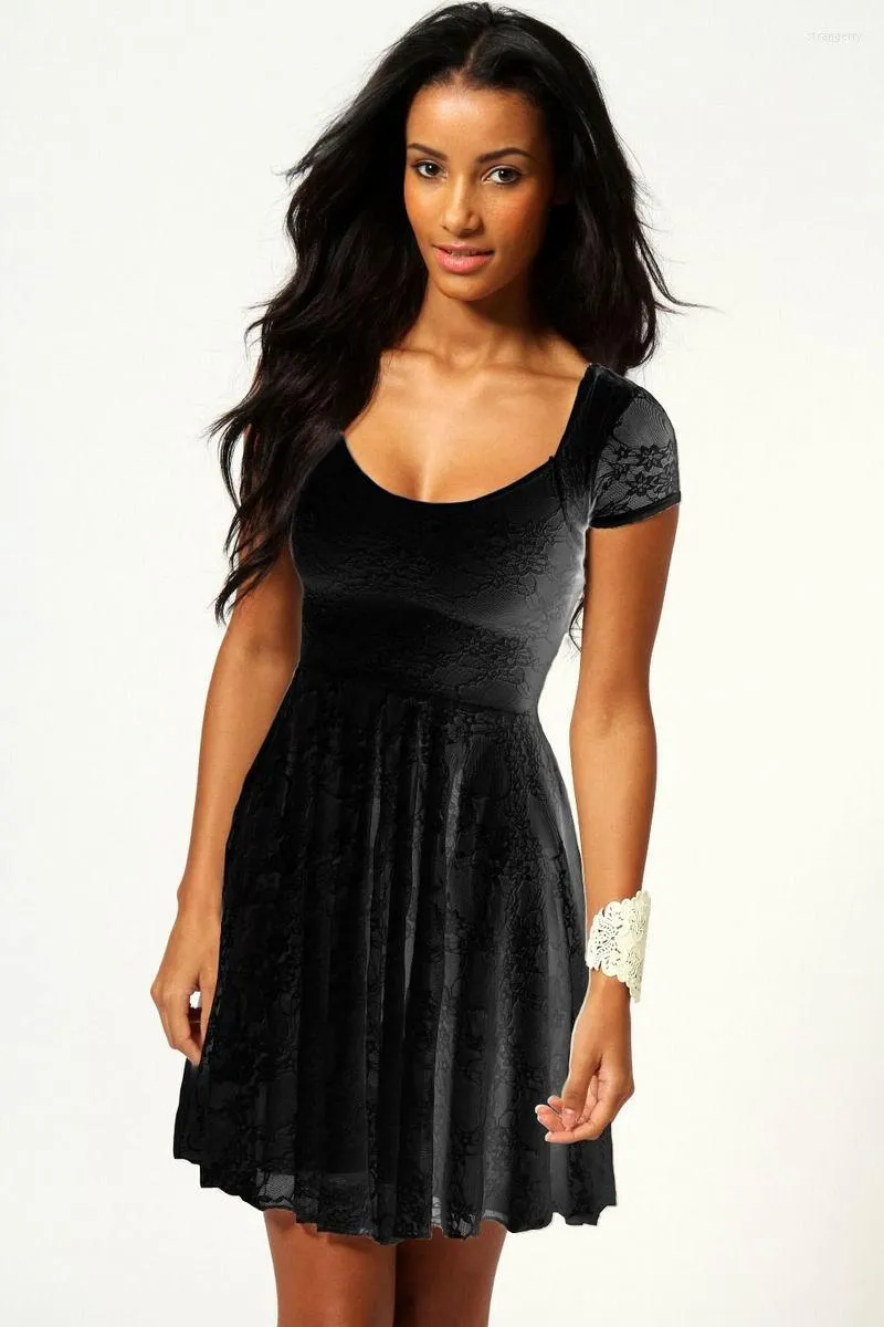 Casual Dresses Fashion Boohoo Caroline Cap Sleeve Lace Skater Dress