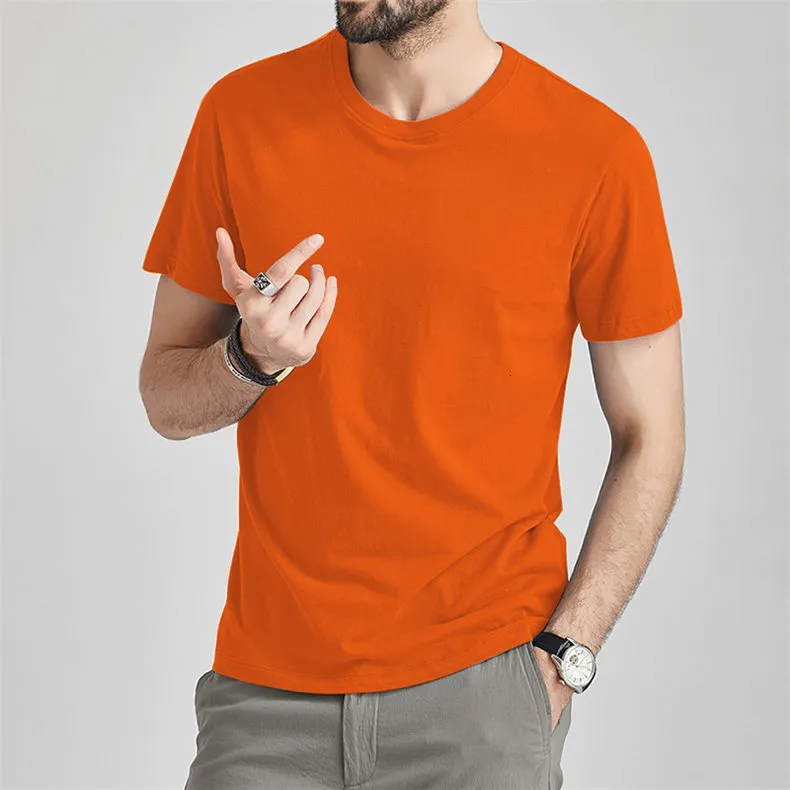 Fashion T-Shirts Male Men Tshirts Cotton Summer Short Tee shirt Women Basic Solid Tees Top Female Turmeric Tee Men O-Neck 2020 06