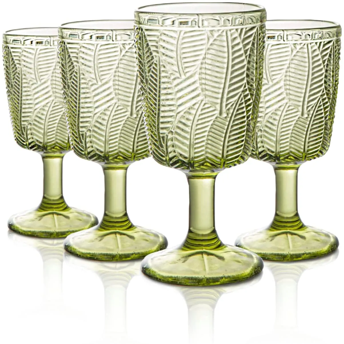 Vintage blad präglat dricka vinglas retro blyfri färgad drinkware bar vin öl cocktail glas