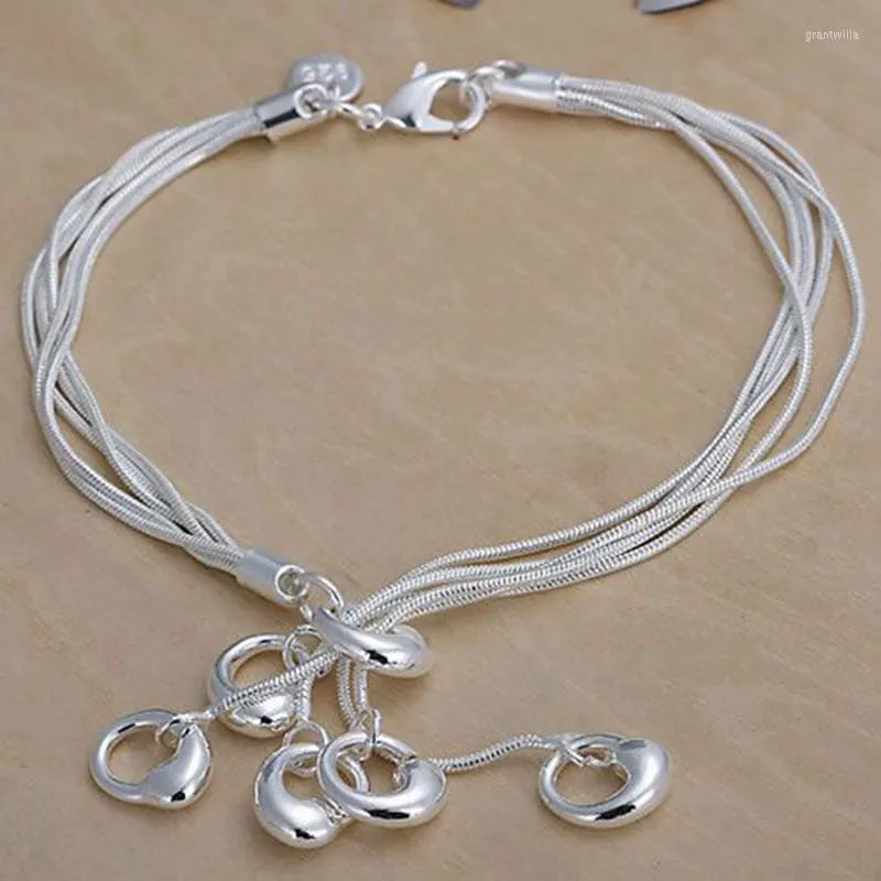 Braccialetti a maglie Bracciale in argento all'ingrosso 925 Gioielli placcati moda Ciondolo Tai Chi /UEISPKNZ ORAHCZWT