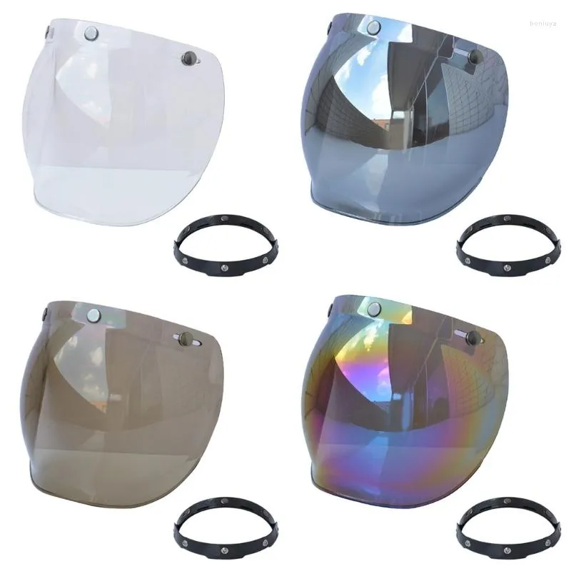 Capacetes de motocicleta escudo de 3 snap- para motocicletas design de capacete de face aberta para presentes de presentes