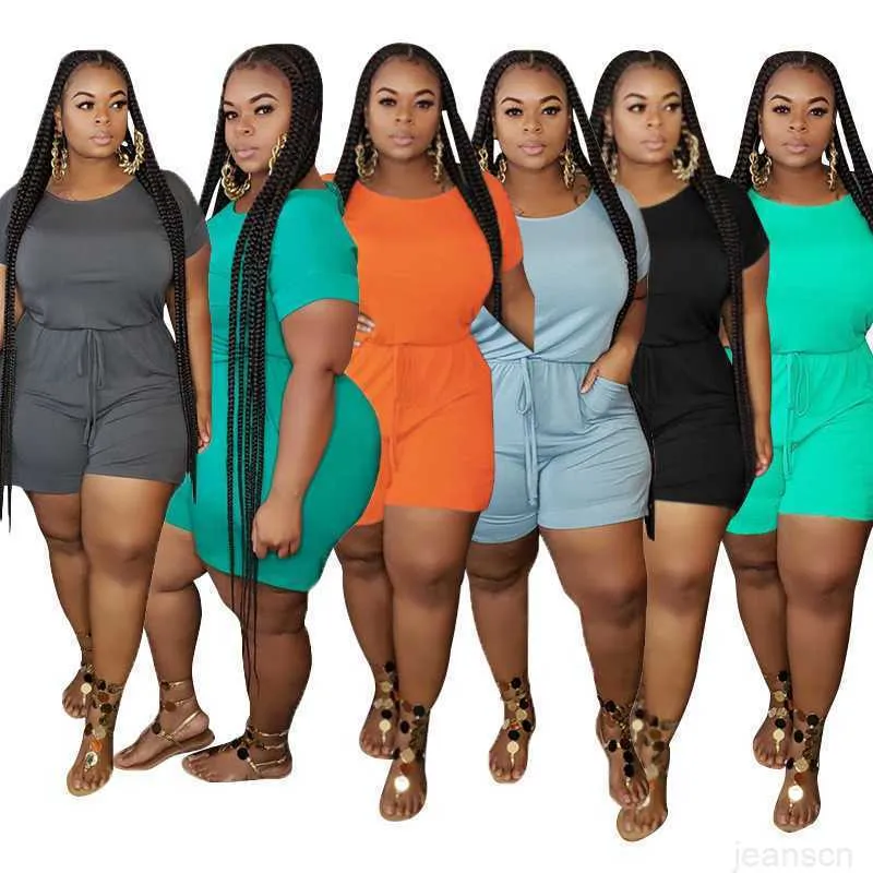 Designer Fashion Womens Plus Size Tummsuit New Fashion Casual Loak Soid Color Bangage 1 551 DHgate