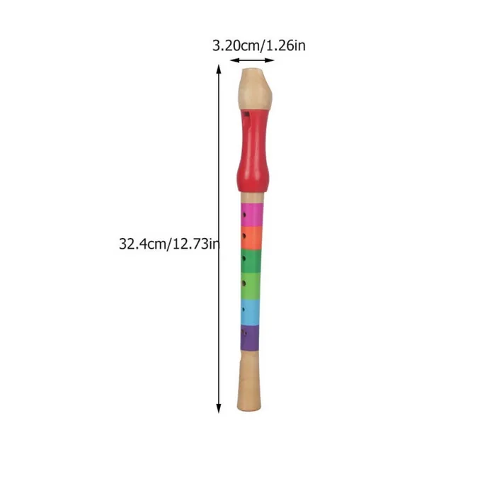 Enregistreur d'aigus à 8 trous, flûtes de musique Soprano descendantes, jouets en bois pour bébé, trous d'instruments, clarinette musicale, anches pratiques