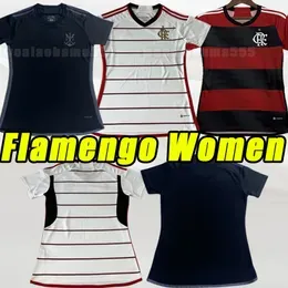 Flamengo soccer jerseys 23 24 DIEGO E. RIBEIRO GABI football shirts PEDRO DE ARRASCAETA jersey Camisa LUIZ 2023 2024 Women girl black homw