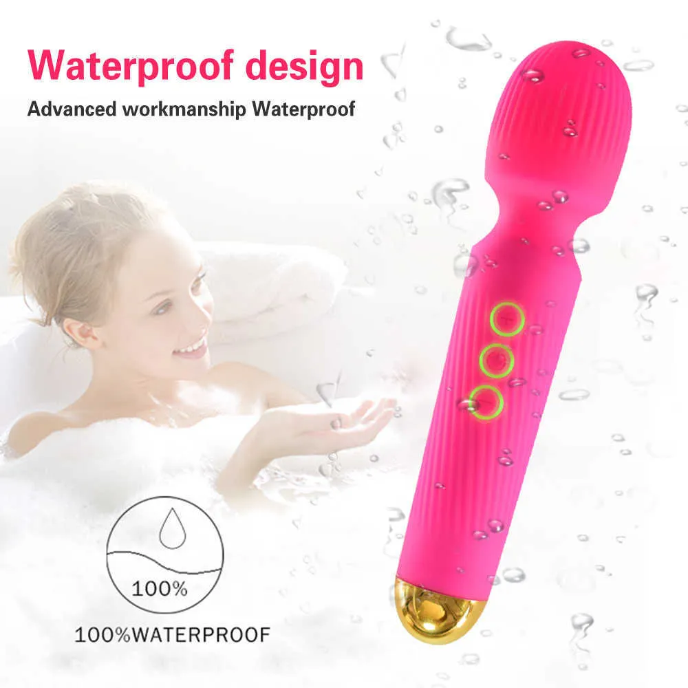 New Magic Wand Clit Clitoral Stimulator Toys Couple Vibrator Sex Tools Multi Frequency Female_voghion.com