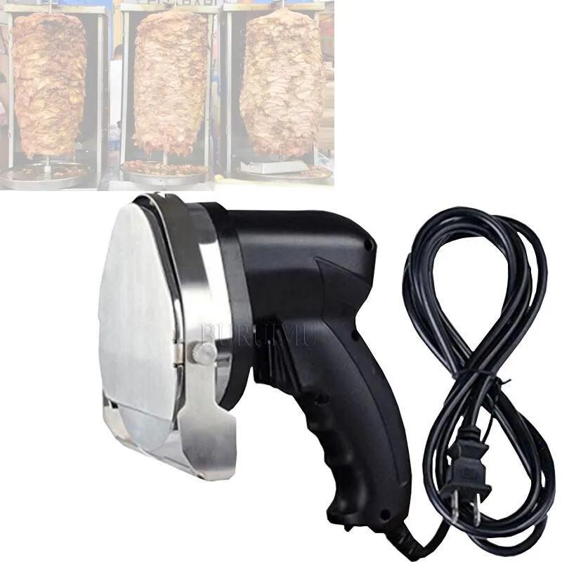 Kebab Slicer Elétrico Sem Fio Kebab Doner Faca Shawarma Cortador Assado Comercial Gyro Máquina De Corte De Carne