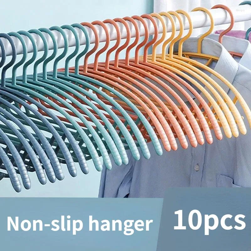 Hangers 1/5/10 stks kleding shirt broek kledingrek plastic huishoudelijke kast opslag organisatie