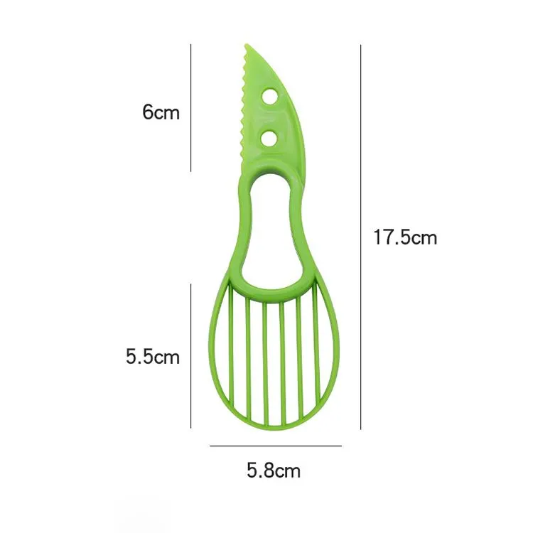 Multifunctional Avocado Slicer Peeling Pit Kiwi Fruit Peeling Knife Pulp Separator Plastic Knife Kitchen Cutting Tools Kitchen Accessories