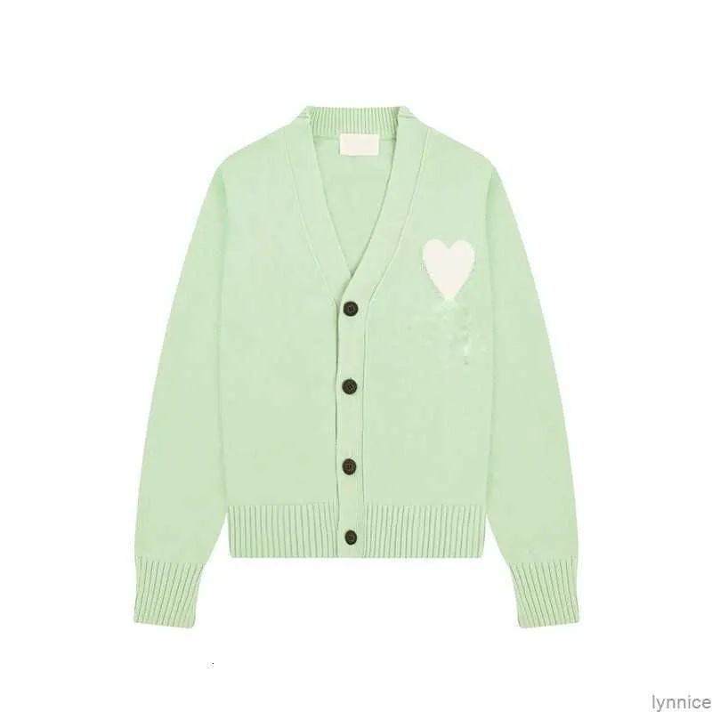 باريس مصمم للرجال سترة Amis de Coeur Macaron Love Jacquard Cardigan للرجال والنساء 1ye9