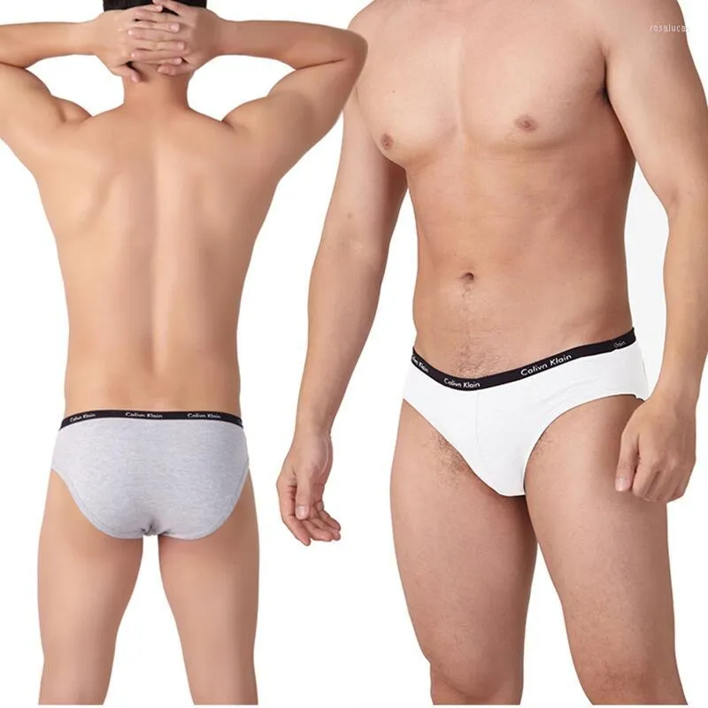 Mutande 3Pcs Calivn Klain Slip da uomo Intimo Cotone traspirante Mutandine maschili Cueca Tanga Confortevole Slip antitraccia Homme