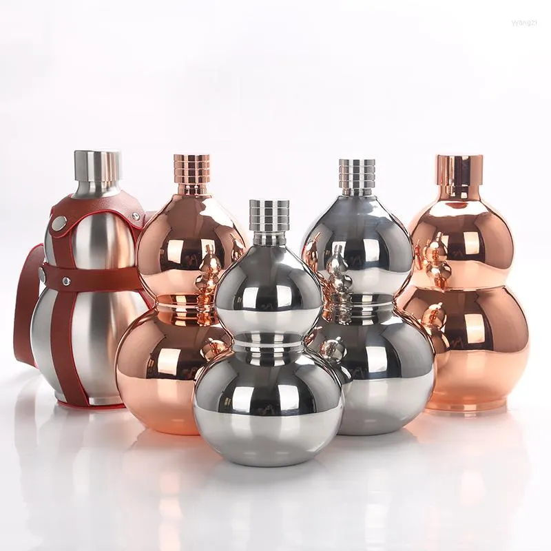 Hip Flasks Acier Inoxydable 304 Bouteille De Vin Gourde Russe Eau De Sport Européenne Et Américaine