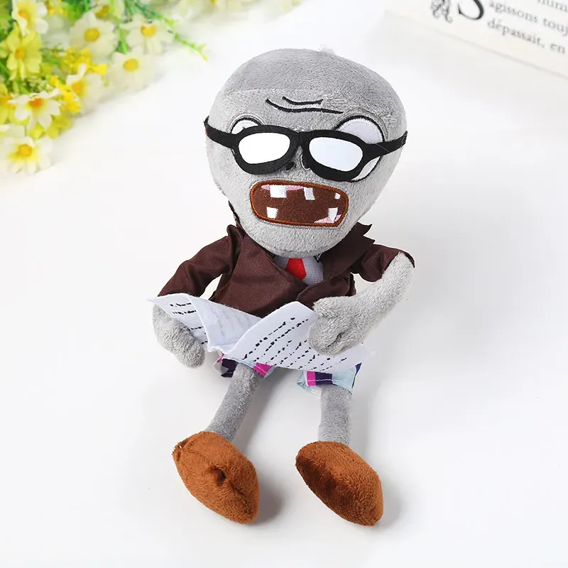 Partihandel och detaljhandel 10-30 cm Plant Wars Zombie Plush Toy Figurer Växt Partisale Gaming Pendant Grab Machine Doll Plush Figurer