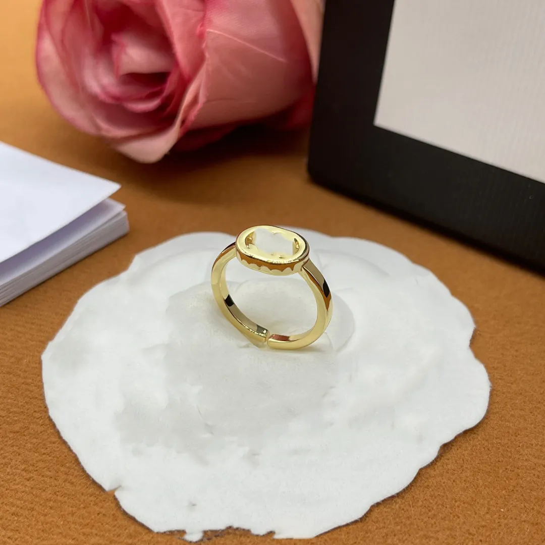 Luxus Marke Brief Doppel G Trauringe Designer Frau Diamant Ring Mode Gold GGity Schmuck Frauen Männer Metall Cjeweler 68dgsffd