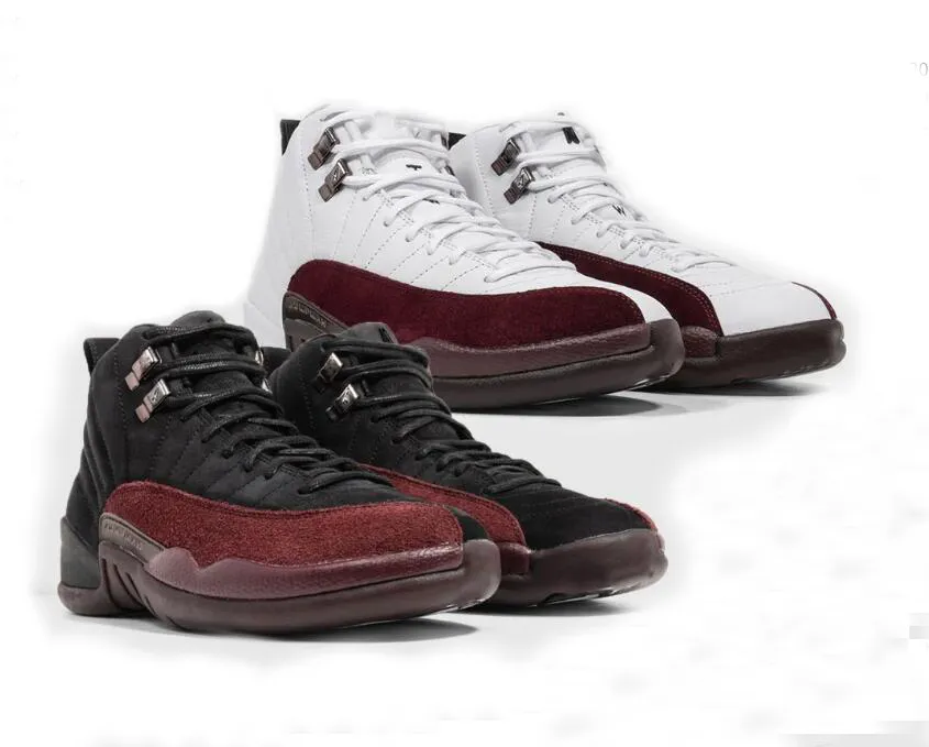 Shoes a Ma Maniere x 12 Black Top Men 12s White Black burgundy Crush Outdoor Sports Sneakers Dv6989 001 Original Dv6989 100 Size Us 7 13 1 3 5s