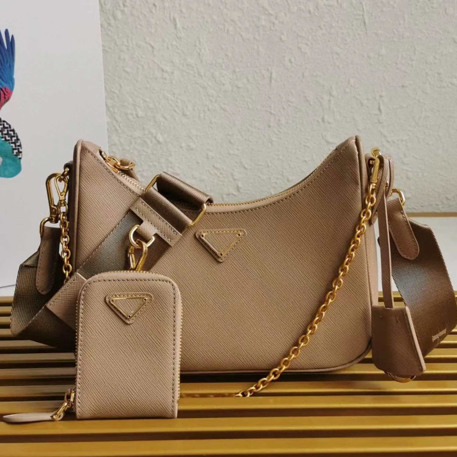 Khaki designer bag deals