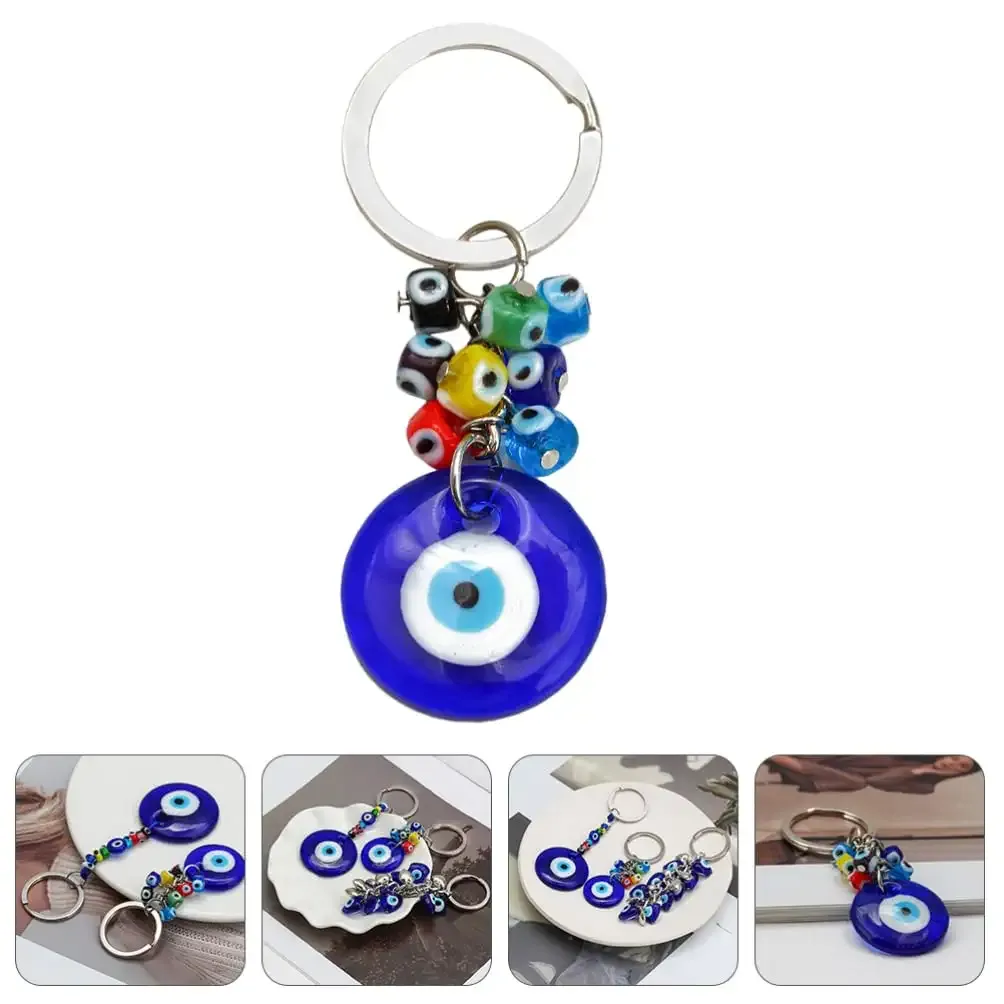 Porte-clés longes L turc bleu mauvais œil porte-clés charmes pendentifs yeux suspendus ornement bijoux accessoires livraison directe Amyeq