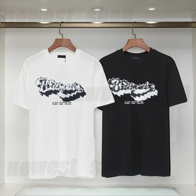 디자이너 남성 플러스 사이즈 T 셔츠 럭셔리 여름 티셔츠 셔츠 캐주얼 코튼 클래식 레터 인쇄 파리 지오메트리 티 탑스 여성용 티셔츠