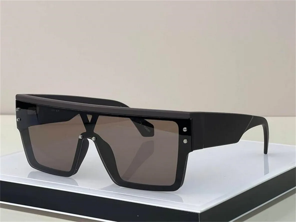 Lüks Sıcak Tasarımcı Erkekler İçin Güneş Gözlüğü Kadınlar için Güneş Gözlüğü Anti-ultraviyole retro kalkan lens plakası kare tek parça tam mat çerçeve gözlüklü