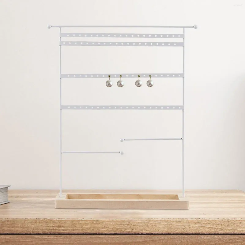 Schmuckbeutel Display Organizer Mehrschichtiger Ohrringhalter Halskettenständer für Schlafzimmer Home Closet Desktop Eardrop