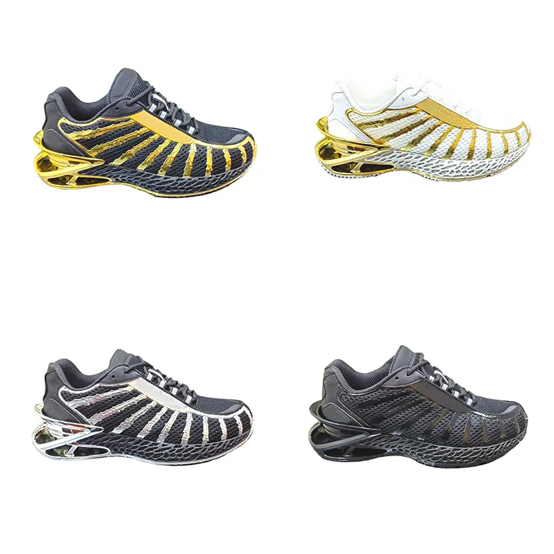 2023 Casal Luxury Designer Runner Sapatos casuais Metal Tiger Mesh respirável Esportes de tênis de corrida Tamanho 35-46