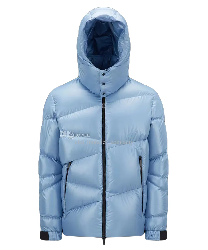 Herrtröjor tröjor twill design herrar down jacka arm lim märke puffer jacka tillbaka dragkedja ner jacka vinter huva kappa storlek 1--5 4wjs