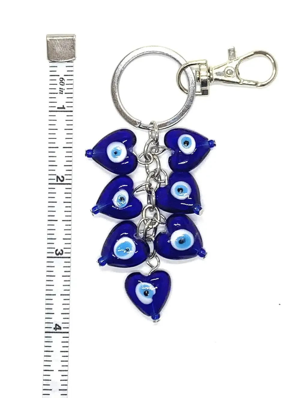 Anahtarlıklar Landards L Bravo Takımı Şanslı Mavi Kalp Kümesi Evil Göz Anahtar Key Zincir Yüzüğü Koruma Kilit Kilit İşareti Blessing Anahtar Anahtarları Pur Amd5s