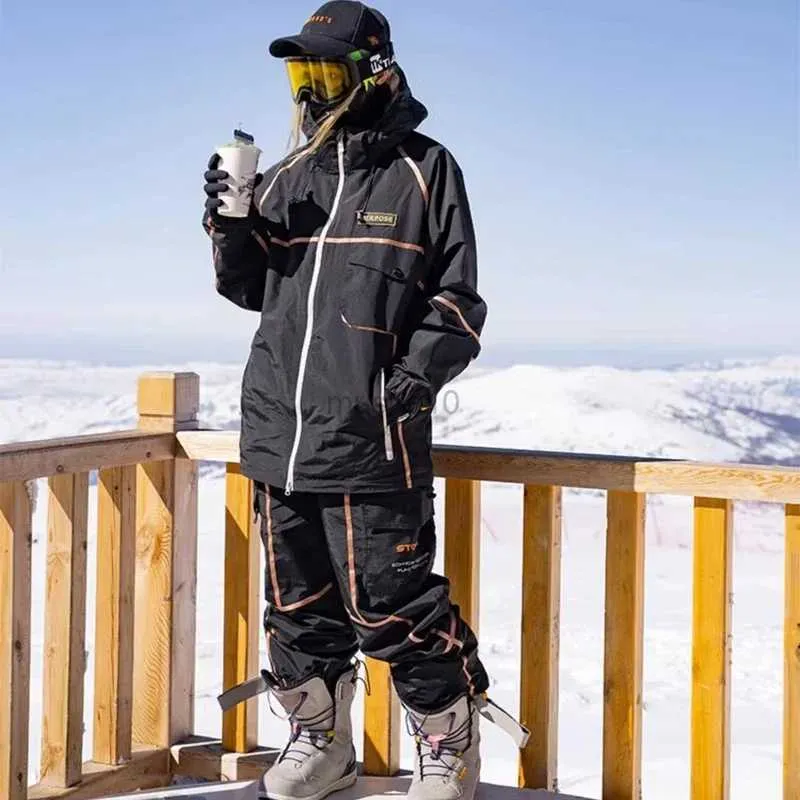 Otros Artículos Deportivos 2024 Nuevo Traje De Snowboard Mujer Hombre  Conjunto De Esquí Impermeable A Prueba