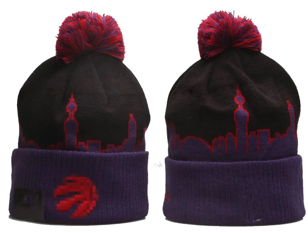 Berretti Toronto di lusso Raptors Beanie Porland designer Inverno uomo donna Fashion design cappelli lavorati a maglia autunno berretto di lana lettera jacquard unisex caldo teschio Sport Cappello lavorato a maglia a3