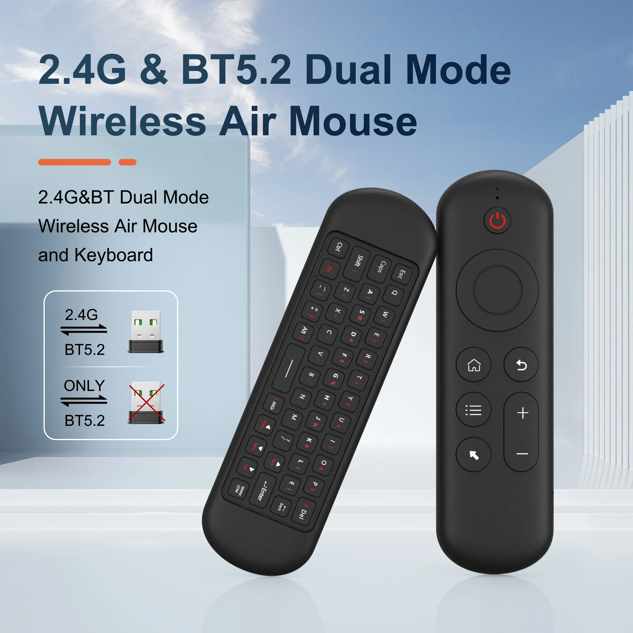 Mini Bluetooth Keyboard Wireless Air Mouse Backlight