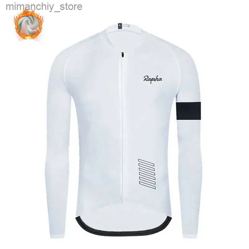 Bisiklet Jersey Setleri 2023 Kış Bisiklet Seti Erkekler Termal Fece Long Seve Racing Jersey Takım Bisiklet Giyim Biber Pantolon Seti Q231107