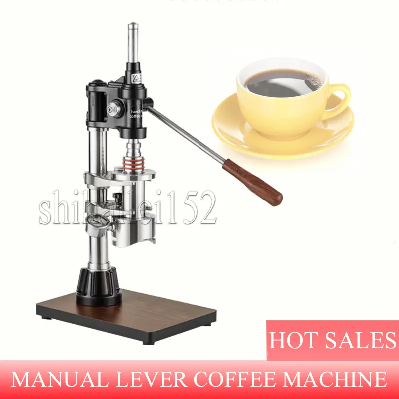 Handpress kaffemaskin manual snurrande espresso maker manual/pneumatisk variabel tryck extraktion