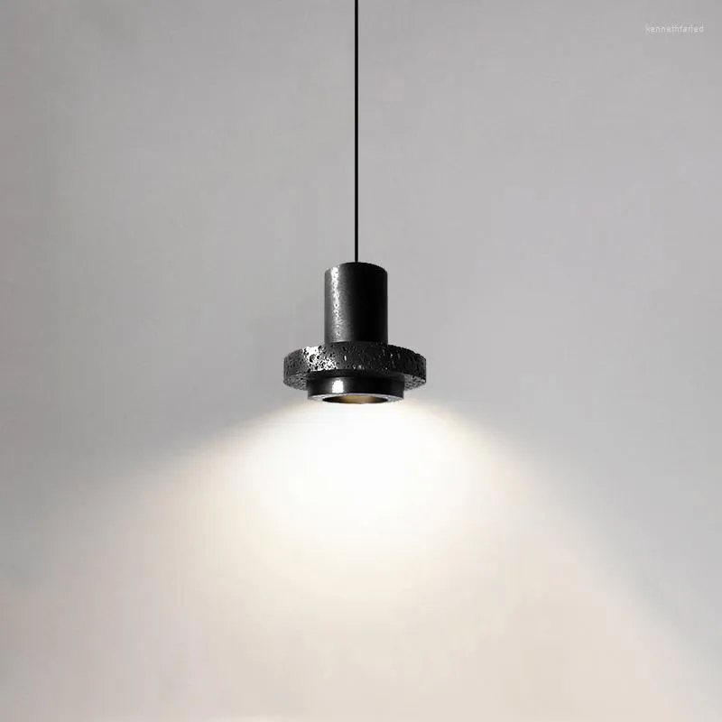 Lampes suspendues individualisées pierre noire petit lustre moderne style calme chambre chevet droplight restaurant bar led suspension lampe