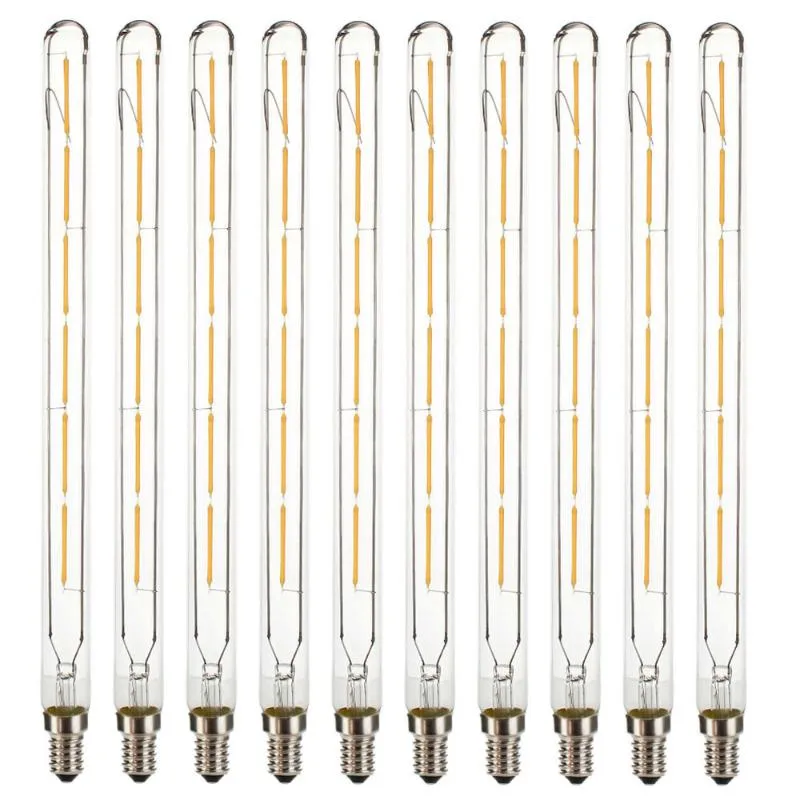 Ampoules 10 PCS/Lot T20 E14 Vintage W SES LED Filament COB lumière 2700 K lampe remplacer 60 W lumières halogènes AC 220 V LED LED LED LED