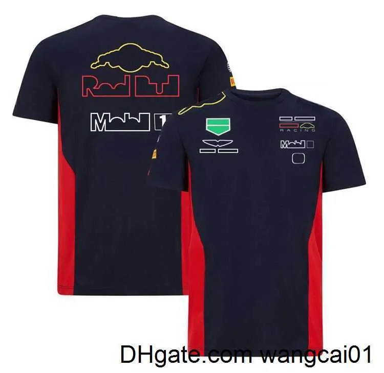 Men's T-Shirts F1 racing team uniforms men's and women's lapel racing suits short-seved POLO shirts team overalls plus size can be customized 0406H23