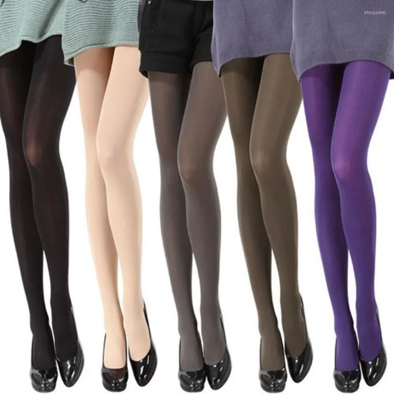 Femmes Chaussettes Collants En Nylon Résistant D'été Sexy Collants Élastiques Respirants Bas Minces Taille Haute Protection Solaire Bonbons Couleur Serré