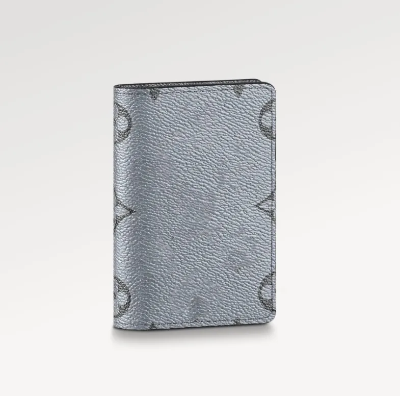 M30837 Pocket Wallet Men's cowhide präglade nya kort vikbara