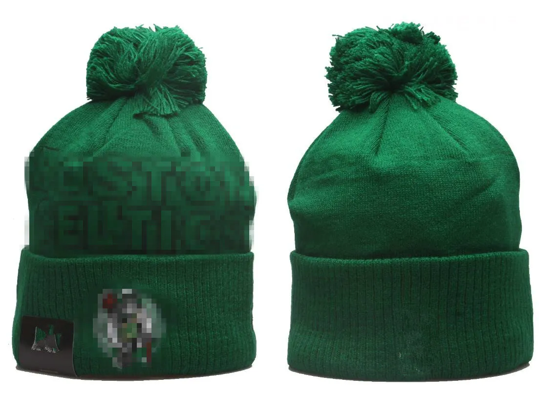 Роскошные шапки Celtics Beanie Boston дизайнер Winter Bean мужчины женщины Модный дизайн вязаные шапки осенние шерстяные шапки с буквами жаккардовые унисекс теплые черепа Спортивная вязаная шапка a6