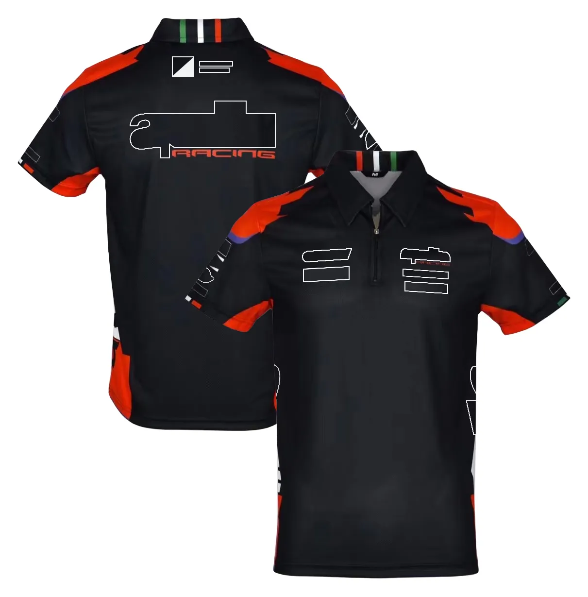 Motorcycle racing suit team fans T-shirt Polo shirt men's short-sleeved motorcycle overalls summer custom increase