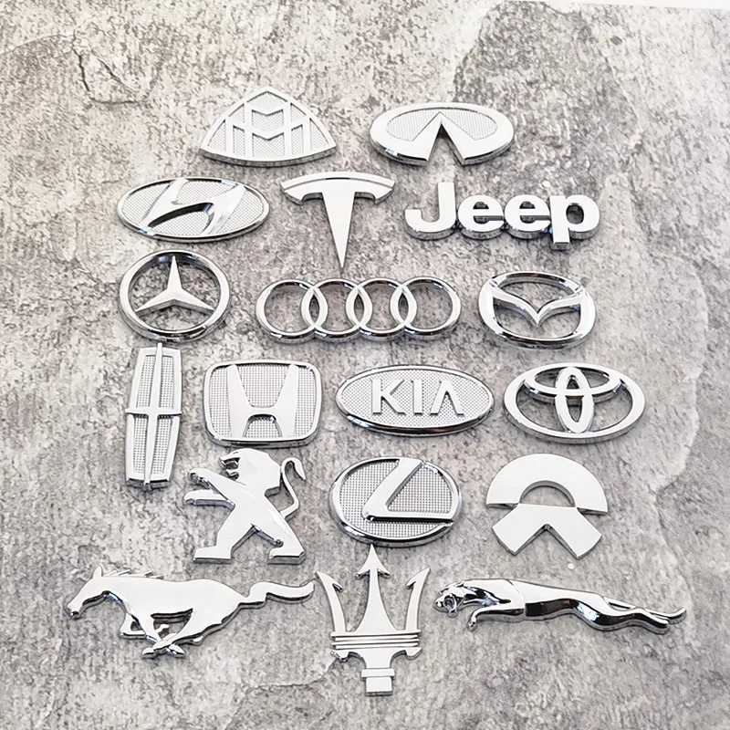 Car logo storage box hardware label high-end metal metal logo