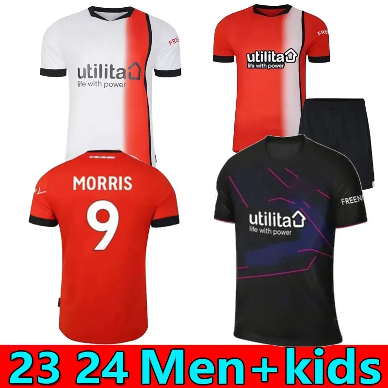 23 24 Luton Town Soccer Jerseys Kids Kit Home Away Third 3rd Training 2023 2024 Football Shirt Fan Player Version Maillot Foot MORRIS