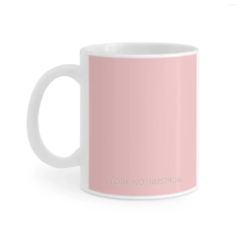Muggar vanlig solid baby rosa-100 rosa nyanser på ozkusioner alla vita mugg te cup kaffe vänner födelsedag present ros