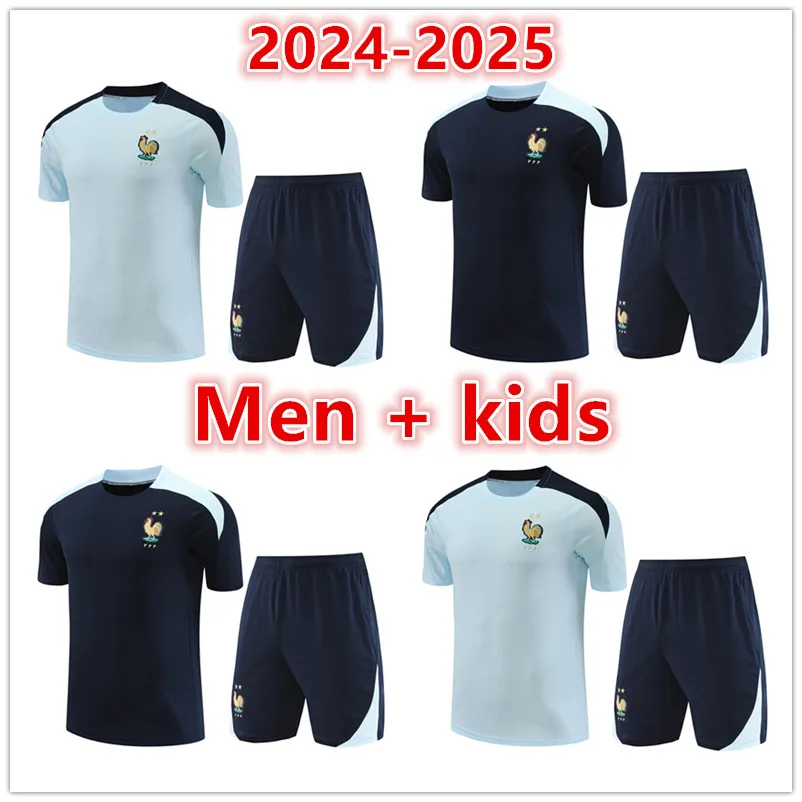 2024 2025 Französische Fußball-Trainingsanzug-Trikots BENZEMA MBAPPE GIROUD GRIEZMANN 23 24 25 Fußballtrikot Trainingsshirt Maillot Survêtement Foot