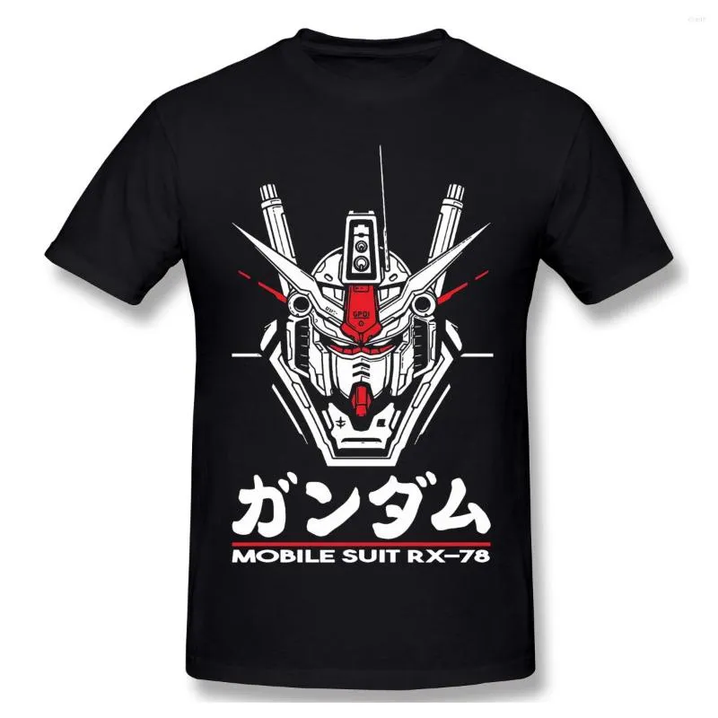 Herren T-Shirts Sommershirt RX-78 T-Shirt Baumwolle MOBILE SUIT GUNDAM Ofertas Tee