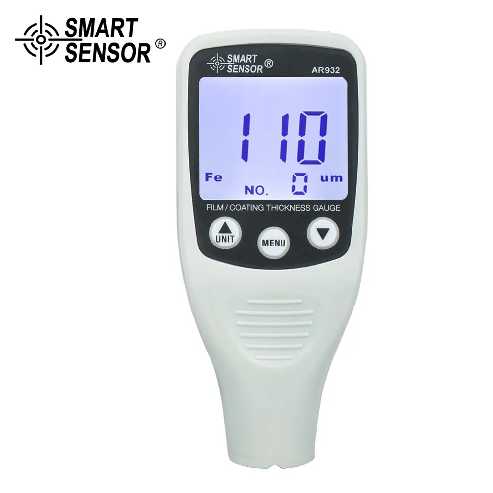 Smart Sensor Paint Coating Diktemeter Tester Ingebouwde sonde, Automotive Coating Refinishing Paint Meter (0 ~ 1500UM)